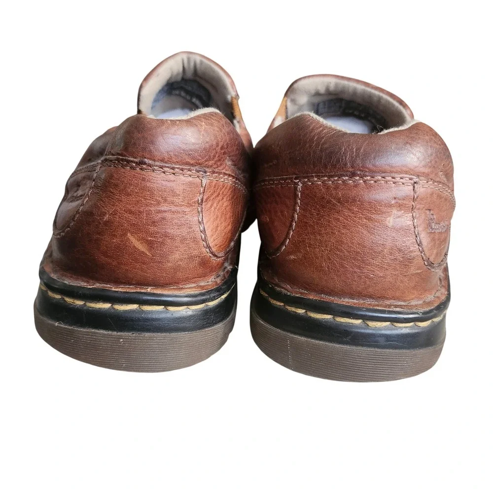 Dr. Martens 11198 Slip On Loafer Mens Size 10 Brown Leather AirWair Lug Sole